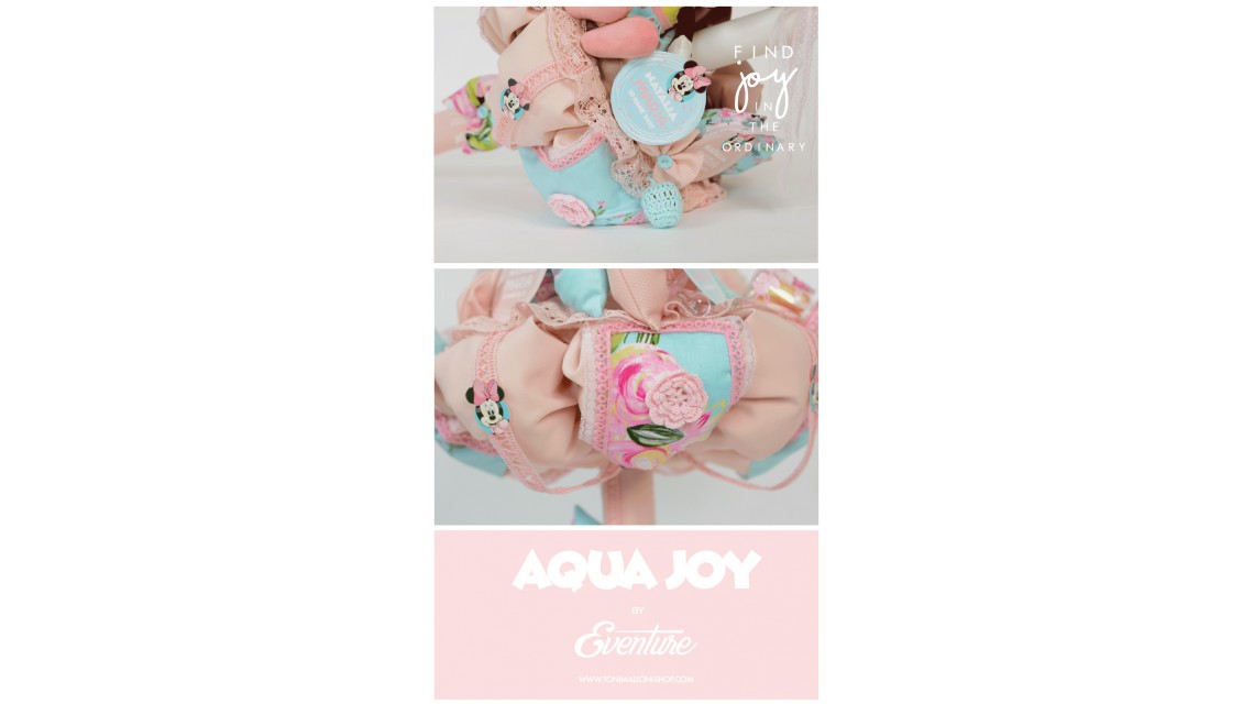 Lumanare de botez pentru fete cu Minnie Mouse, 65x4 cm, Aqua Joy  4
